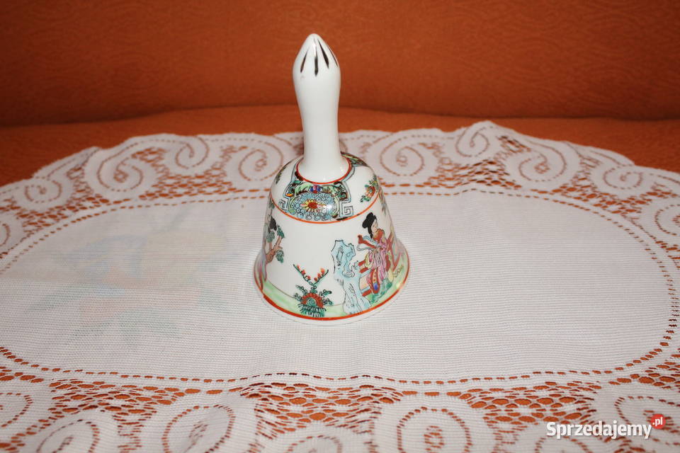 Dzwonek porcelanowy chiński Stan Chorzów