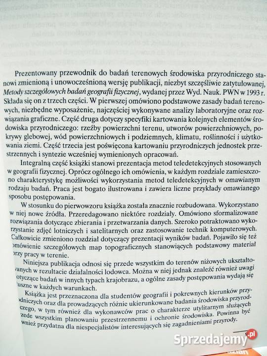 Geograficzne badania środowiska przyrodniczego Warszawa
