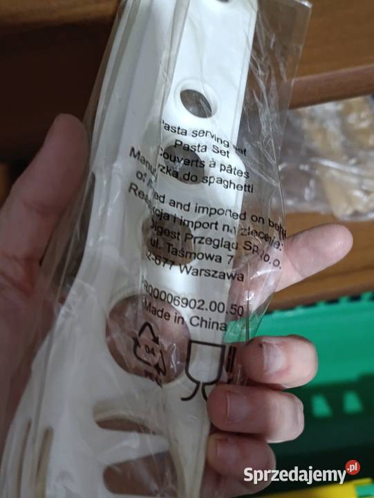 zestaw do spaghetti miarka łyżka nowe Wagi i miarki kuchenne Poznań