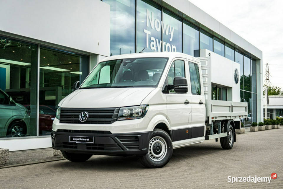 Volkswagen Crafter Skrzyniowy Doka z podwójną 1968cm3 Łódź