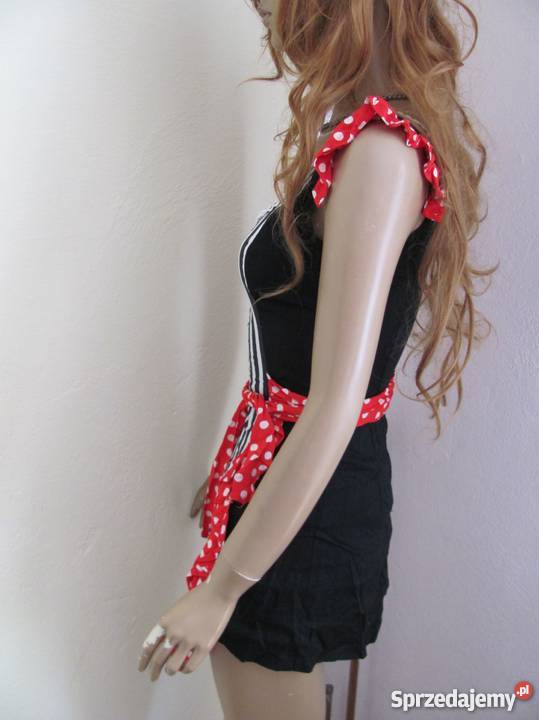 Strój pokojówki przebranie rozmiar s czerwony lubelskie Zamość