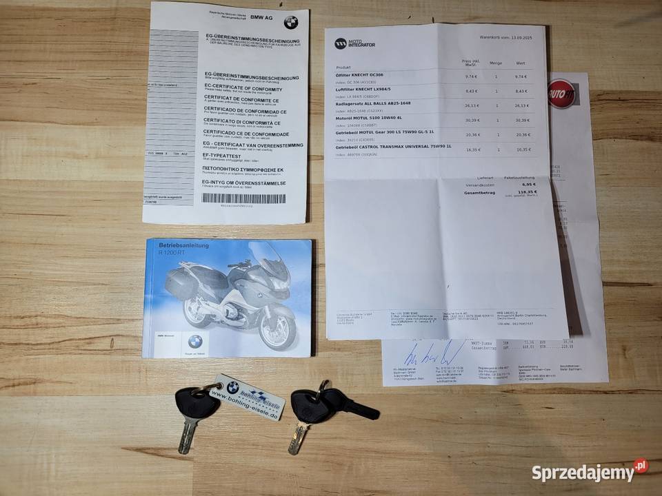 BMW R1200RT Nowe opony tempomat świeżo serwisie nieuszkodzony Zielona Góra