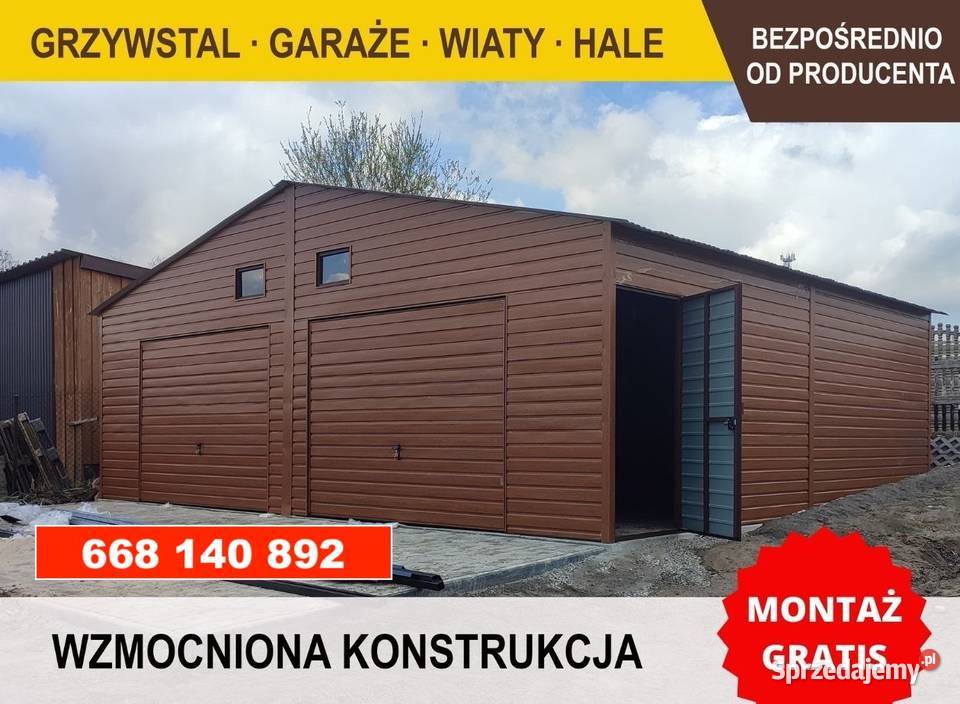 Garaż Blaszany Złoty Dąb BLASZAK MAGAZYN HALA mazowieckie Żuromin