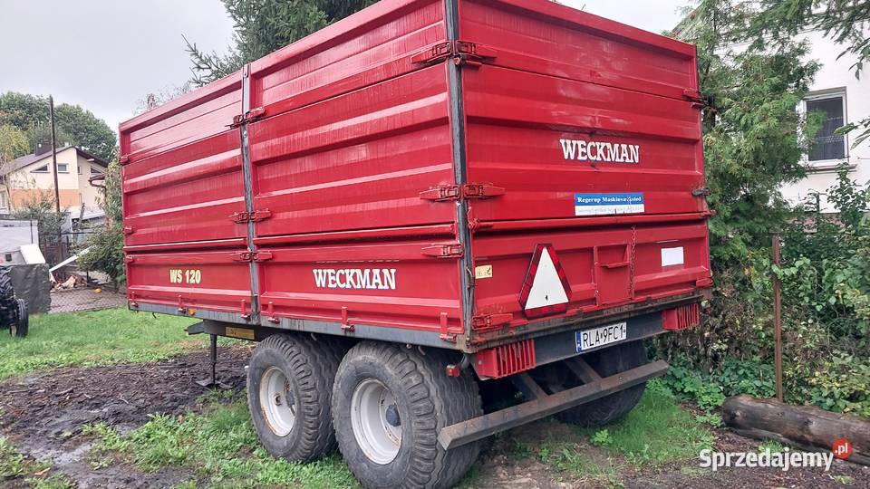 Przyczepa wywrotka Weckmann ws120 12t tandem podkarpackie Łańcut sprzedam