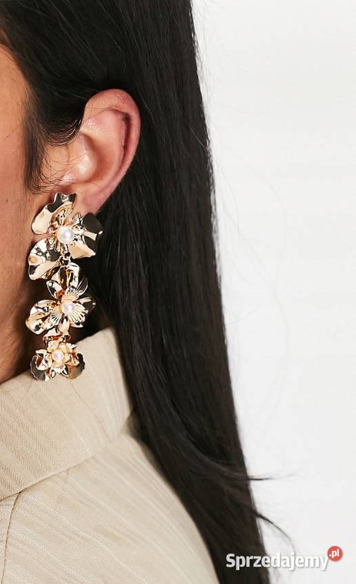 ASOS Długie Bogato zdobione kolczyki z Londynu Dla kobiet Kraków