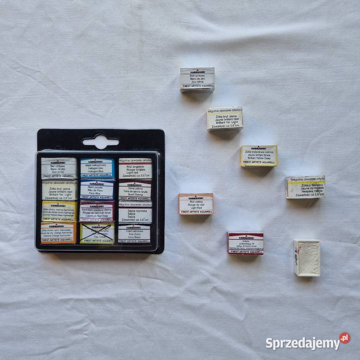 Karmański Akwarele 18 pełnych kostek NOWE Plus Brzesko