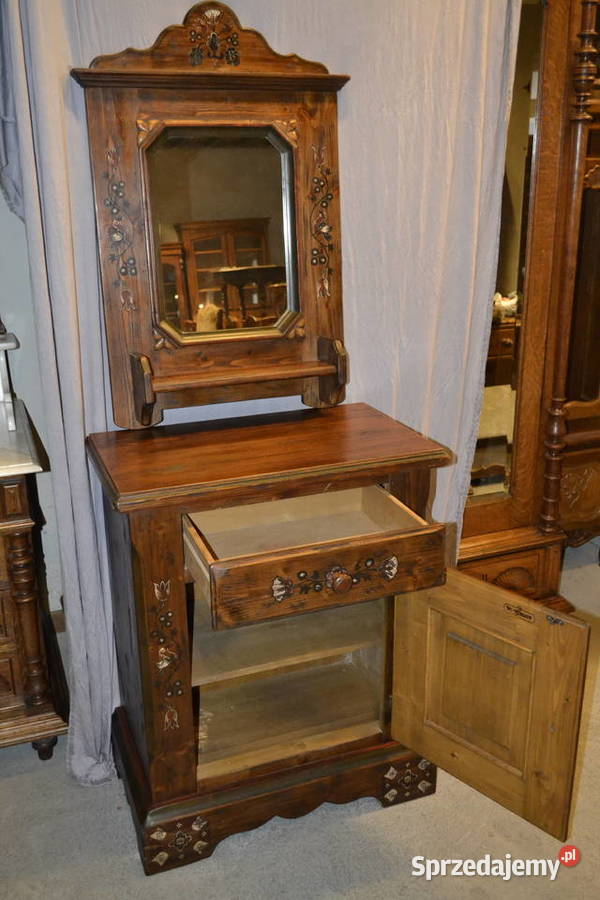 szafka z lustrem ręcznie malowana Będzin sprzedam