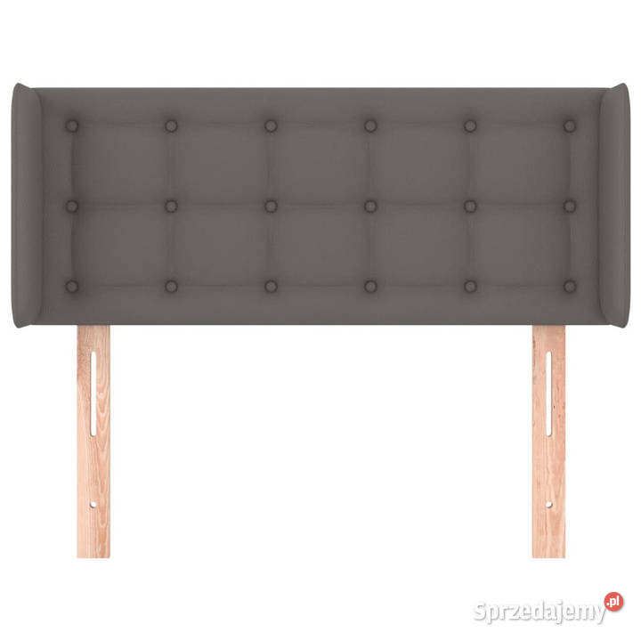 Zagłówek uszak szary 103x16x7888 sztuczna skóra mazowieckie Warszawa