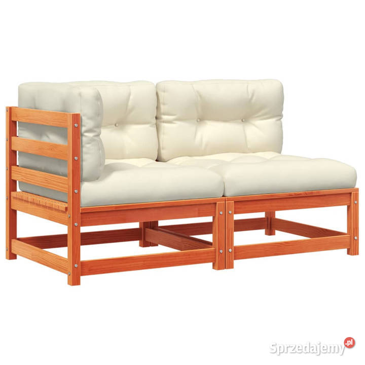2osobowa sofa ogrodowa z poduszkami woskowy brąz Krzesła ogrodowe Warszawa