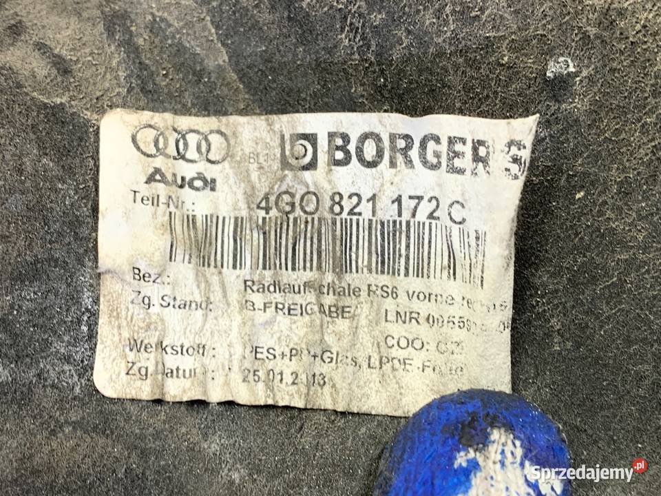 NADKOLE PRAWY PRZÓD AUDI A6 C7 4G0821172C Kombi podkarpackie sprzedam