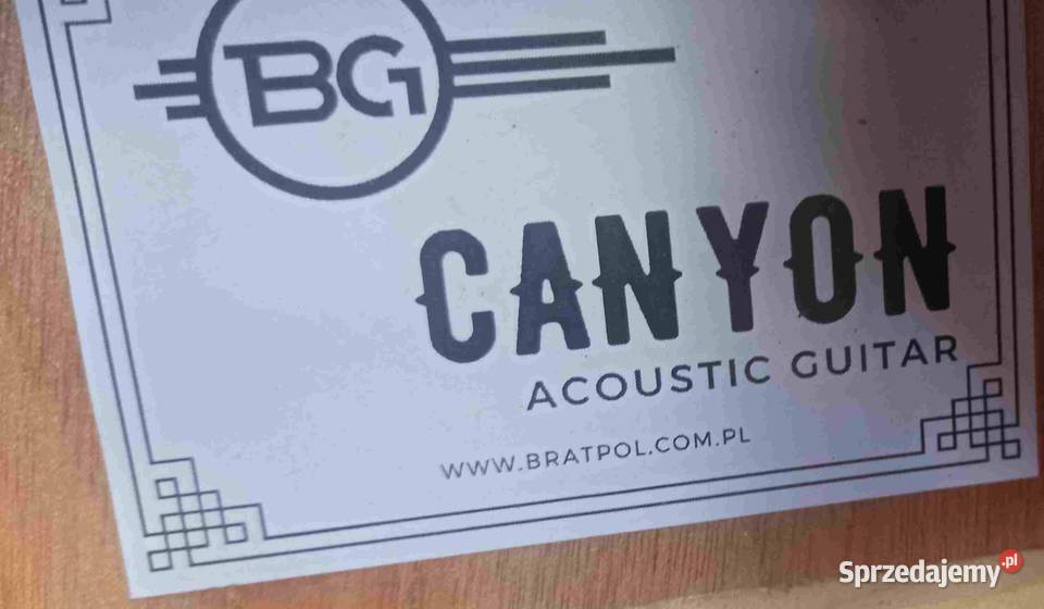 Gitara akustyczna BG Canyon cutaway Tuszyn