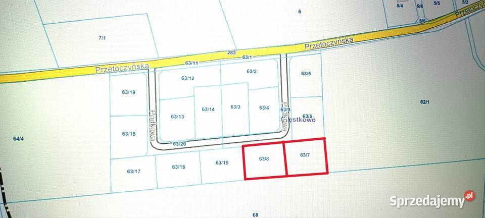 2 działki z WZ w Częstkowie k Szemuda Grunty i działki Częstkowo