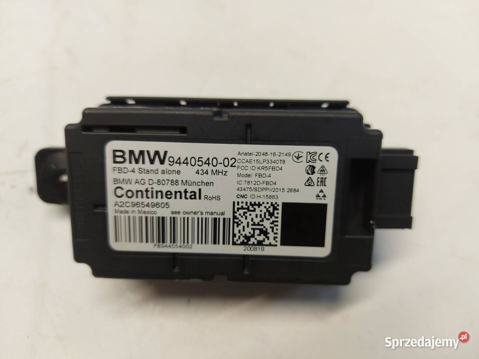 BMW G05 X5 30d 2019r MODUŁ ODBIORNIK FAL 9440540 osobowe