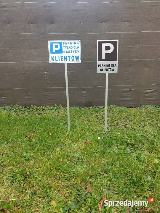 Tabliczka Znak stelaż Parking na profilu słupku Gliwice sprzedam