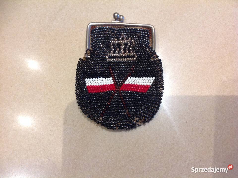 Stary Portfelik Bilonówka z Koralików Polska Dla kobiet Nowa Sól sprzedam