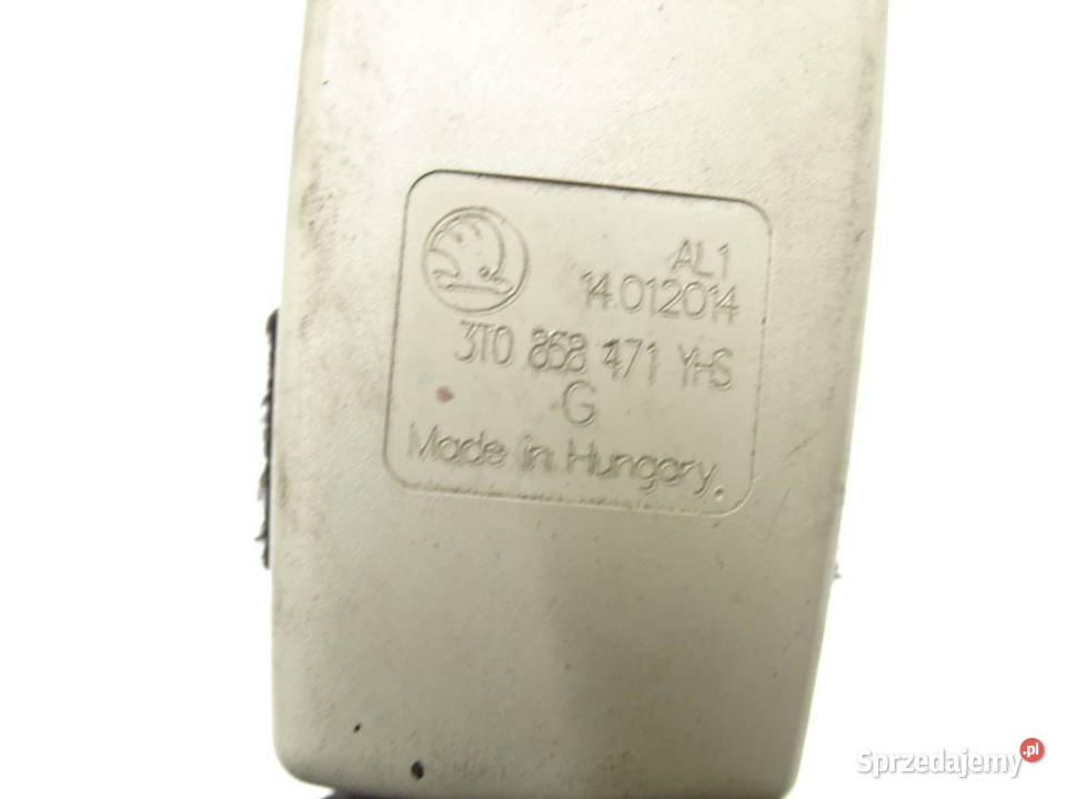 ZAPINKA PASA PRAWY LEWY PRZÓD PRZEDNIA SKODA Pasy bezpieczeństwa