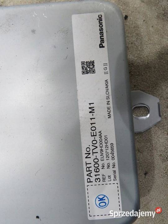 MODUŁ STEROWNIK CIVIC IX 31600TV0E011M1 osobowe