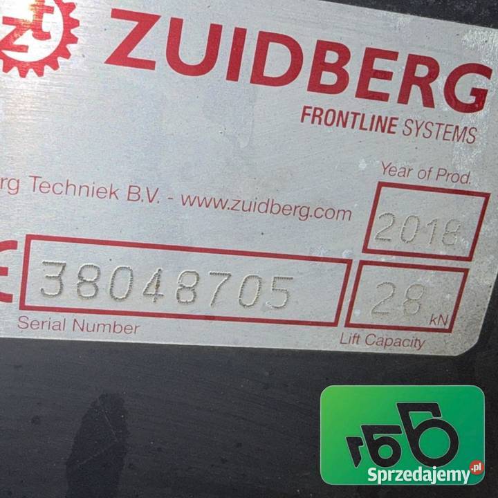Przedni TUZ 38048705 Zuidberg Holland T6125 Wilkowo