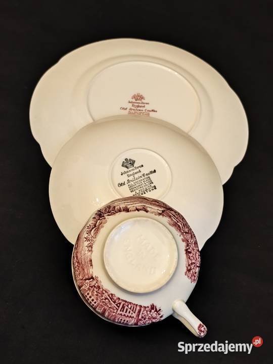 Zestaw kawowy trio angielski Johnson Bros Old lubelskie Chełm sprzedam