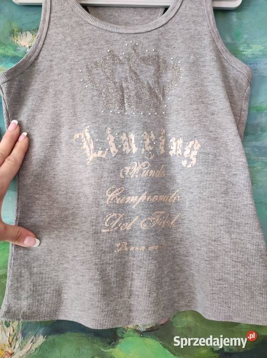 top tshirt dżety brokat kamienie koszulka Kielce