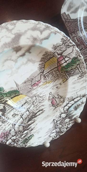 Talerz do zupy Mott Fine Staffordshire Ware Gdańsk
