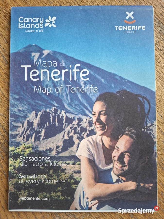 Map of Teneryife Canary Islands małopolskie Kraków