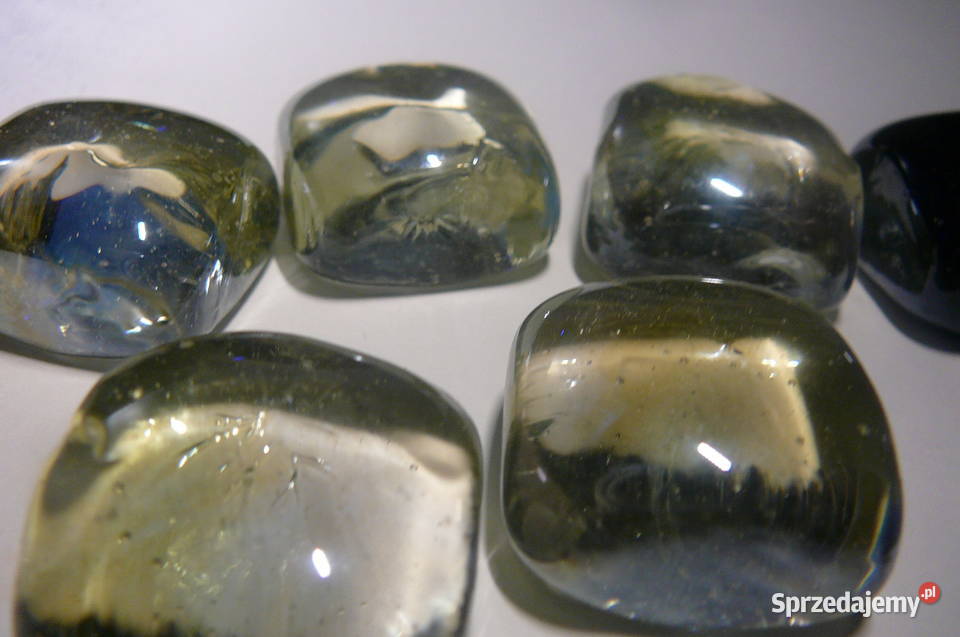 Kostki szklane bezbarwne i szafirowe Wrocław sprzedam