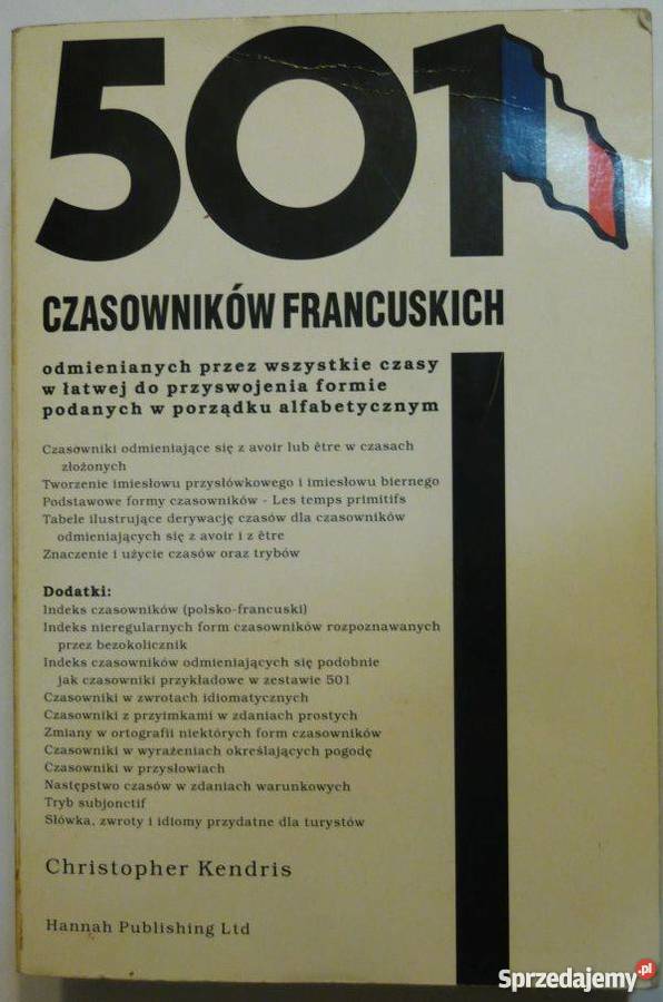 501 CZASOWNIKÓW FRANCUSKICH KENDRIS C warmińsko-mazurskie Elbląg sprzedam
