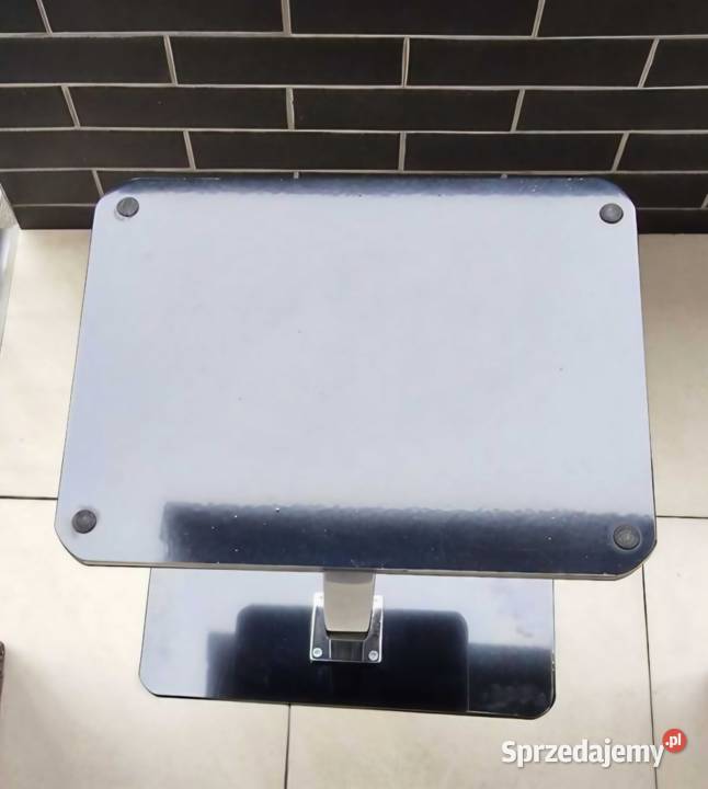 Stolik ze szkła pod laptop do 18 czarny Stoliki, uchwyty i półki
