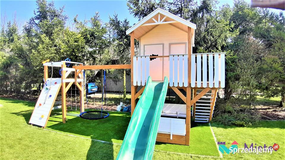 Domek z dużą piaskownicą zestaw dziecięca świętokrzyskie Stopnica
