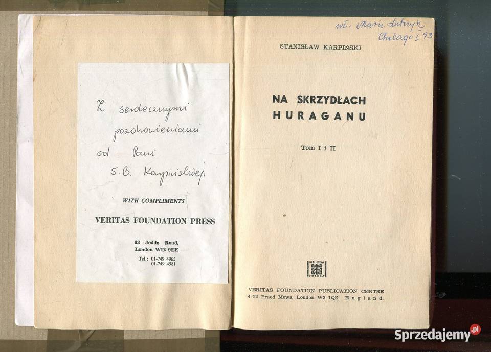 Na Skrzydłach Huraganu T12 Stanisław Karpiński zachodniopomorskie Szczecin