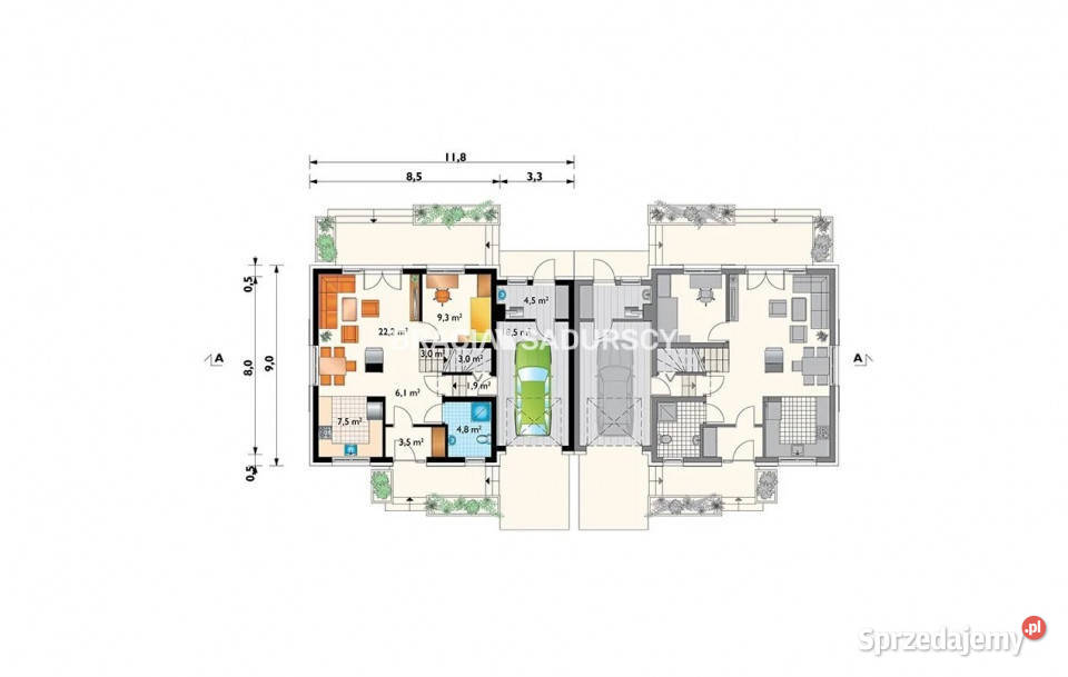 Dom bliźniak 160m2 Myślenice Tarnówka