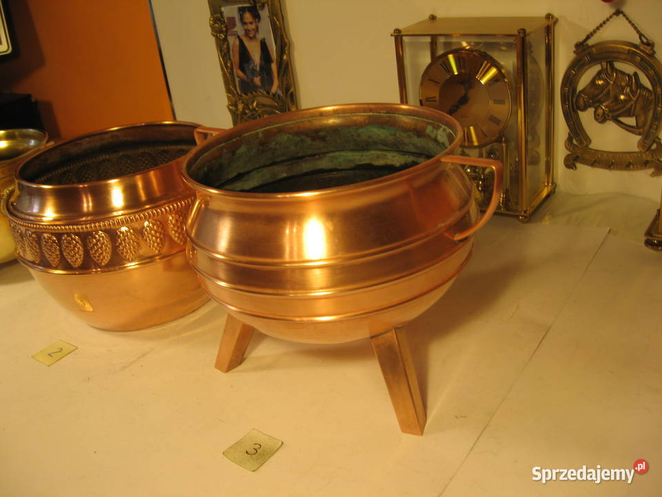 Piękna donica Miedź mosiądz Kolekcja Poznań sprzedam