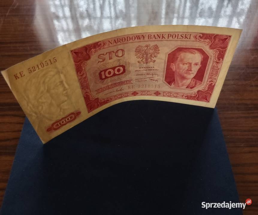 Banknot 100 złotych Seria KE Nakło nad Notecią