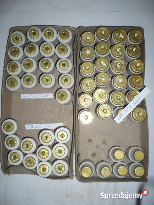 Wkładki topikowe Bezpieczniki prądu Zduńska Wola sprzedam