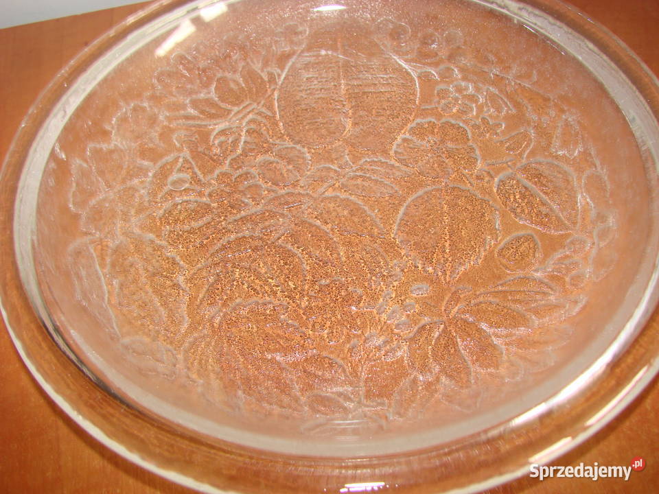 ciężki szklany talerz 25 Pruszcz Gdański sprzedam