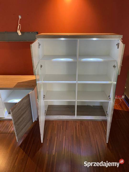 Zestaw meble salon Manhattan komoda szafka RTV Michałowice