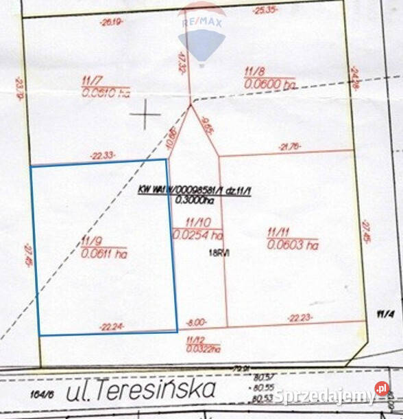 Działka 611 m Ruda k Radzymina MPZP media sprzedam