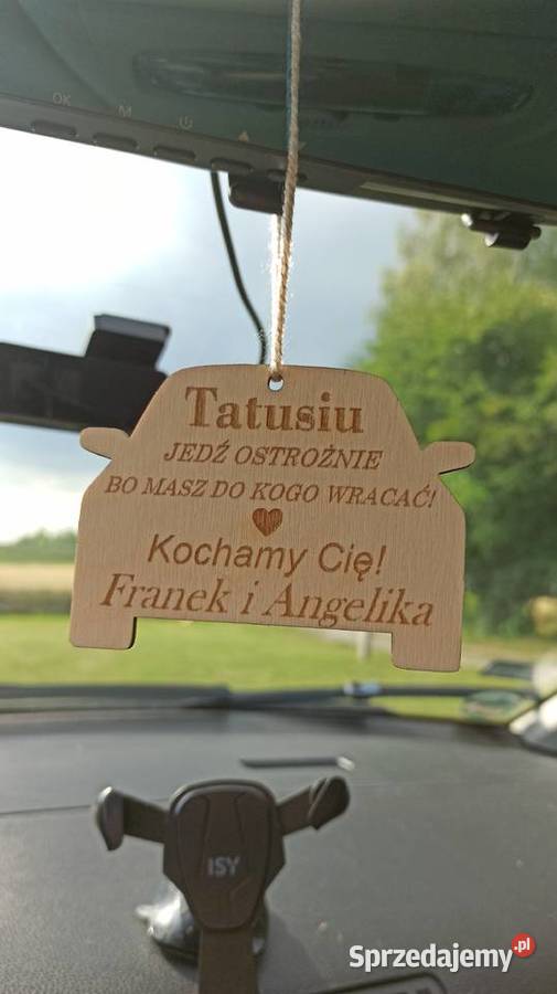 Drewniana Zawieszka do Auta Prezent z Grawerem Puławy