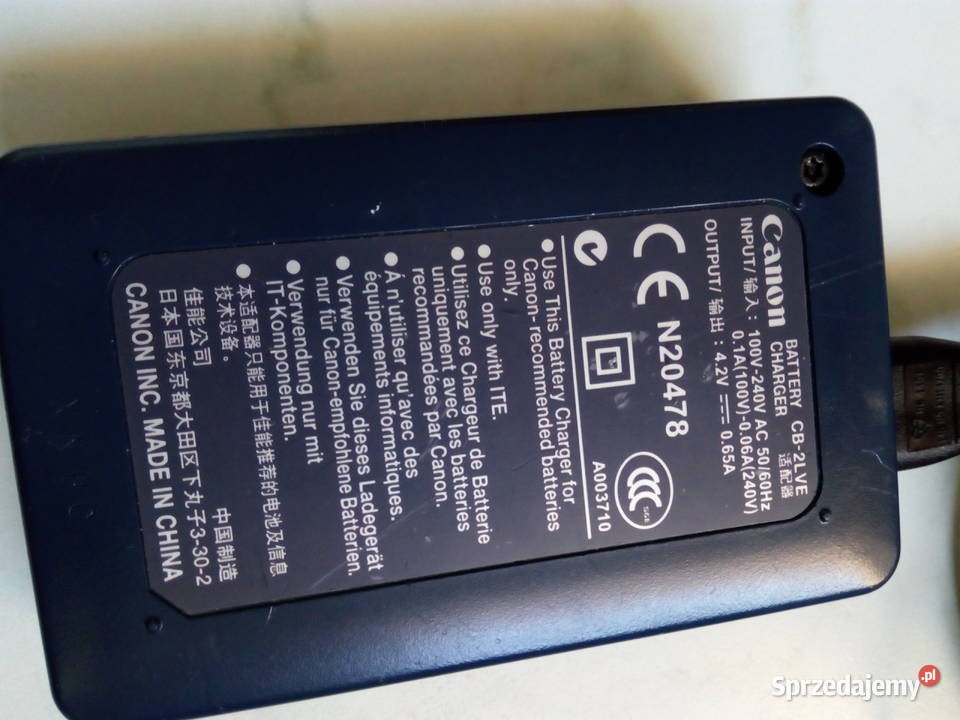 CANON Battery Charger CB2LVE Akcesoria lubelskie Puławy