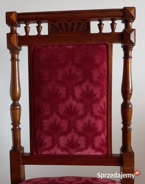 Eklektyczne krzesło gabinetowe przełom XIXXX W Wrocław