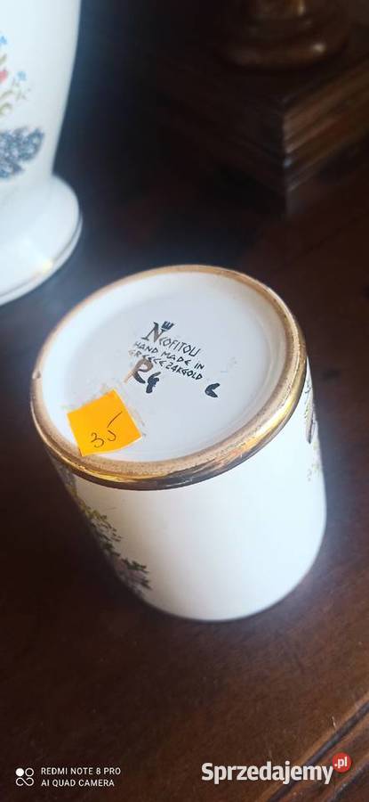 Amfora Neofitol Handmade In Greece 24k Gold z Gdańsk