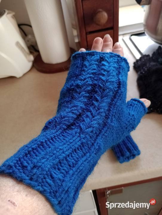 Ciepłe wełniane mitenki Lubsza