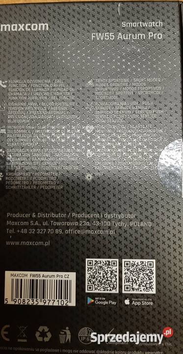 Zegarek HUAWEI MAXCOM FW55 Aurum Pro Konin sprzedam