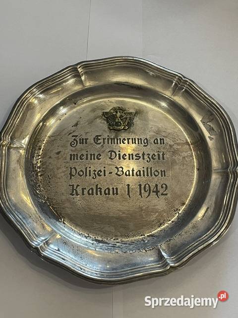Niemiecka dekoracyjna patera platerowana Kraków sprzedam