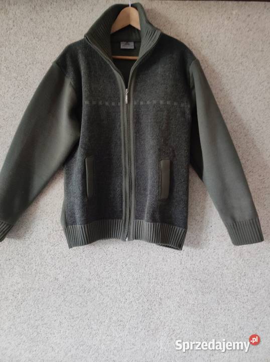 pulower sweter zasuwany z kieszeniami wełniany Moda i Styl Kielce