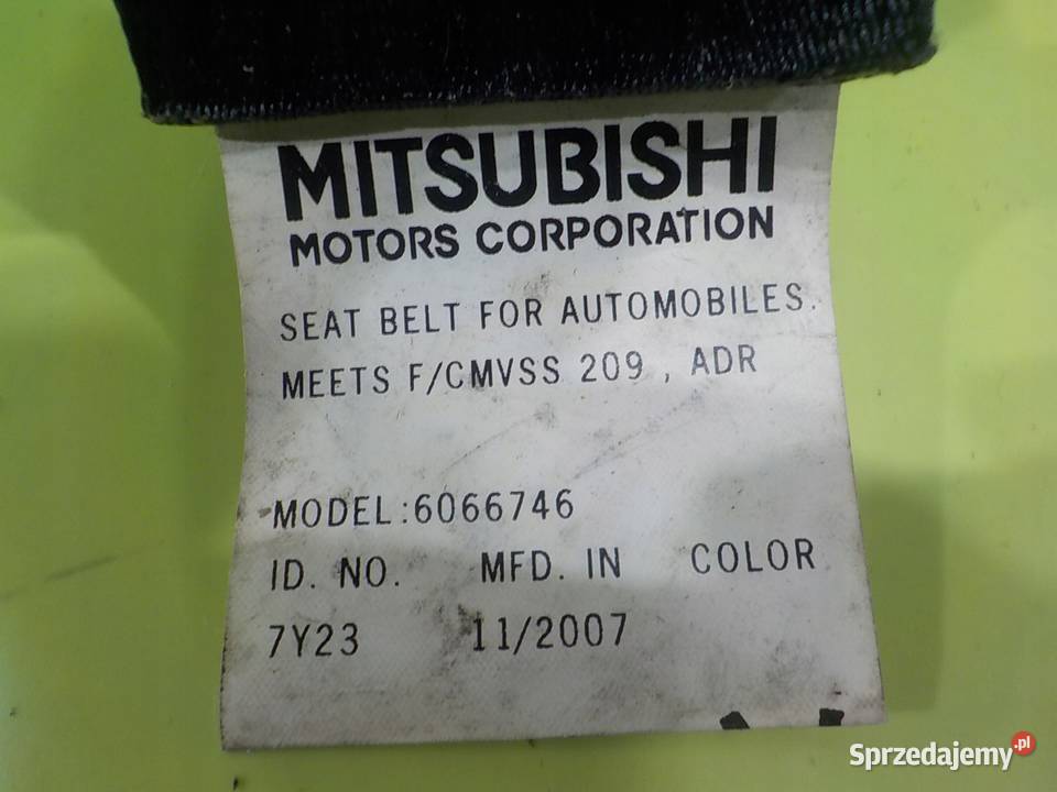 PEUGEOT 4007 08r 5D pas bezpieczenstwa prawy mazowieckie Suków