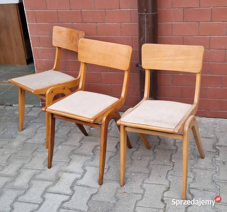 Zestaw 3 KRZESEŁ BUMERANG FGościnińska Lublin sprzedam