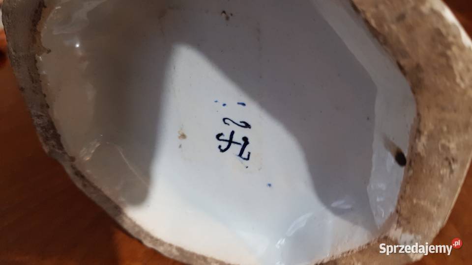 Wazon Delft fajans sygnowany Makkum 18621915 Orneta
