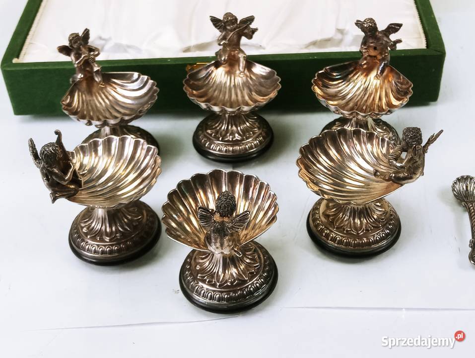 Solniczki Posrebrzane Amory Grajki Muszle Nowa Sól sprzedam